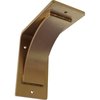 Ekena Millwork Morris Steel Bracket, Hammered Gold 3"W x 6"D x 6"H BKTM03X06X06MOHGO